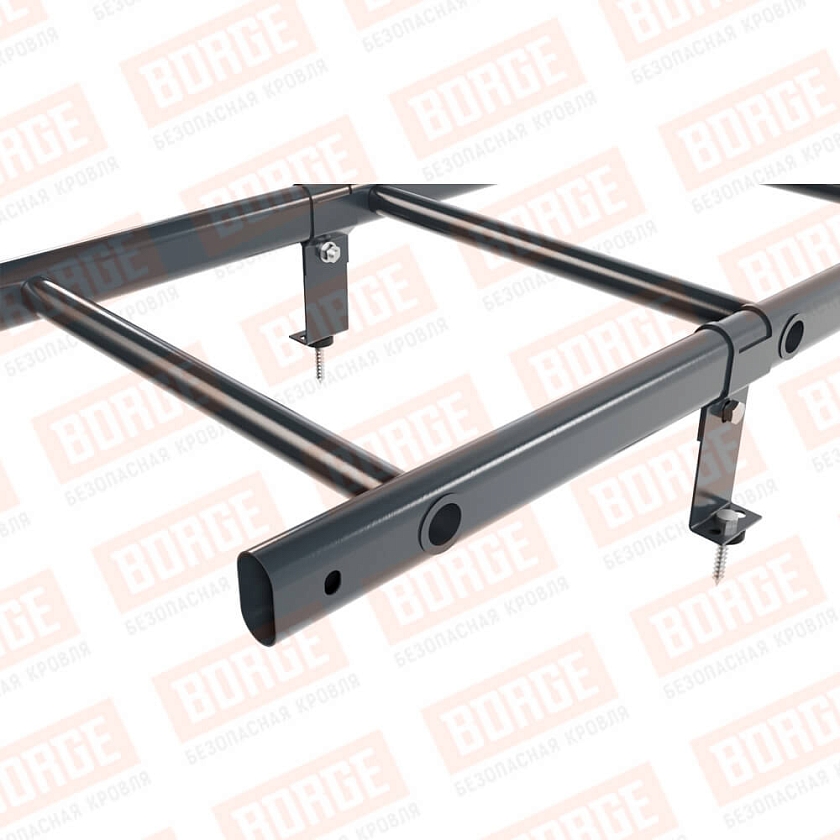 Комплект лестница кровельная BORGE 1,8м, антрацитово-серый (RAL 7016)