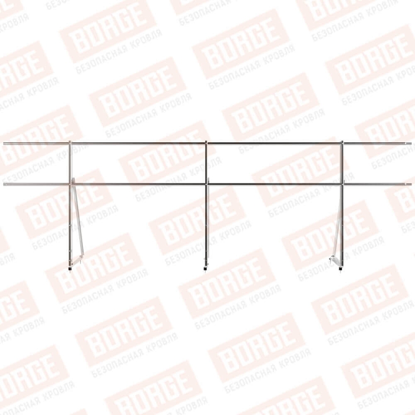 Ограждение кровельное Русский Рубеж H-90см, 3м, цинк