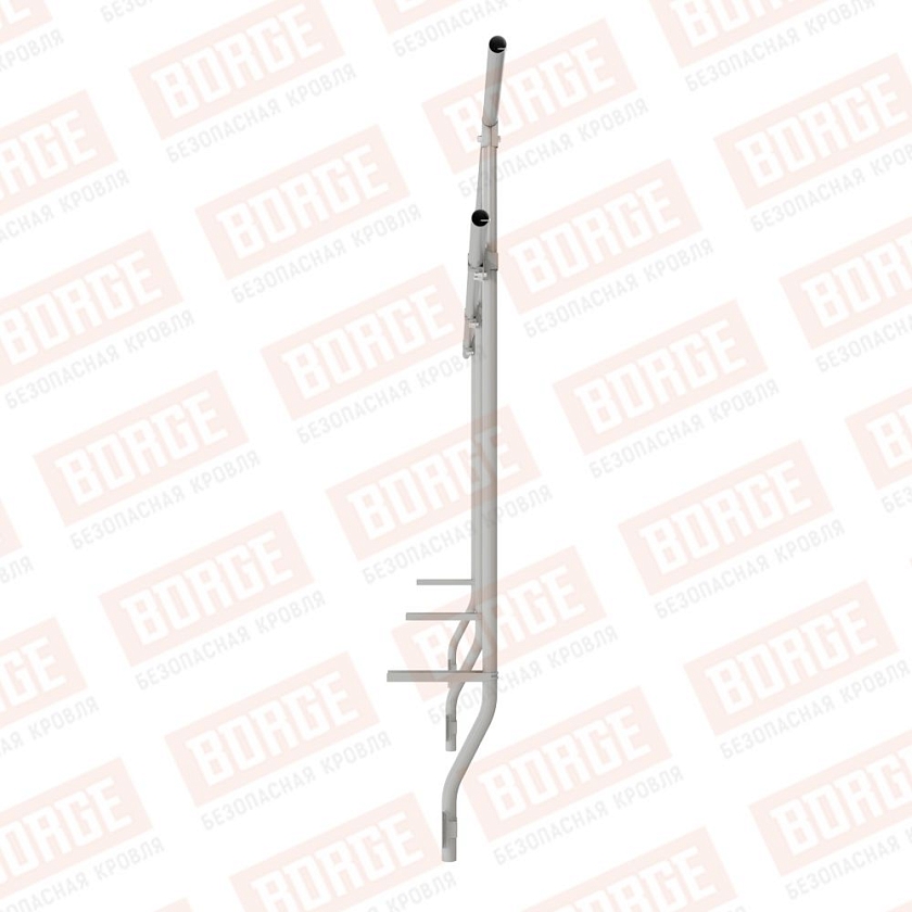 Ограждение парапетное BORGE H-120см, 3м, бело-алюминиевый (RAL 9006)