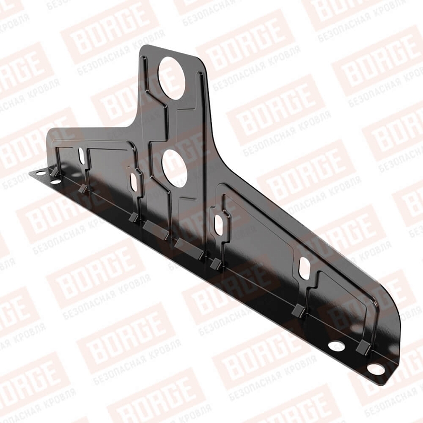 Универсальный кронштейн Русский Рубеж D-25мм, оцинк., чёрный (RAL 9005)