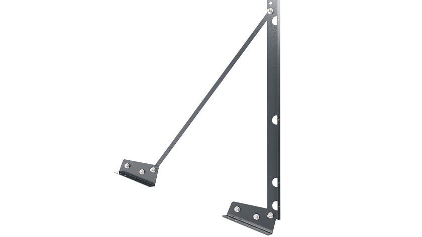 Ограждение кровельное NewLine H-120см, 3м, для фальцевой кровли, антрацитово-серый (RAL 7016)