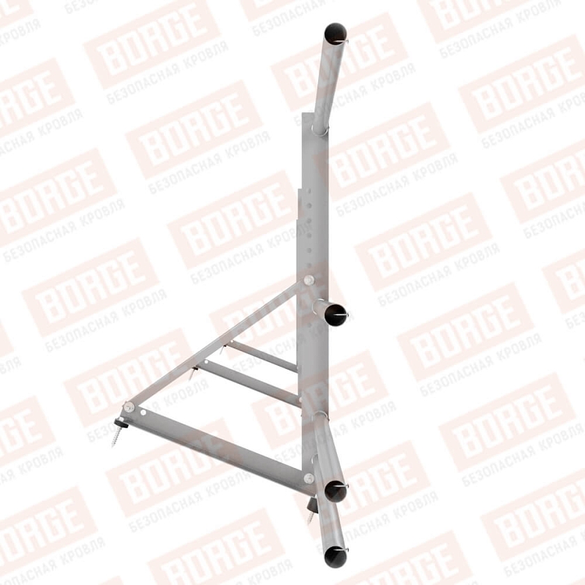 Ограждение декоративное NewLine H-60см, 3м, сигнально-серый (RAL 7004), с двумя доп. трубами