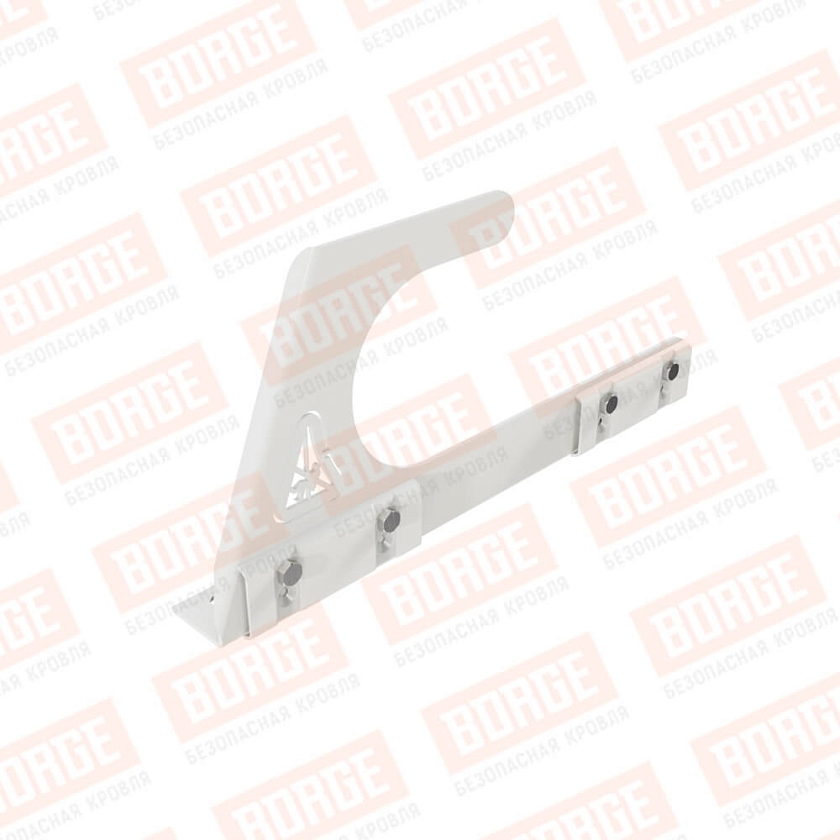 Крюк безопасности BORGE, для фальцевой кровли, сигнально-белый (RAL 9003)