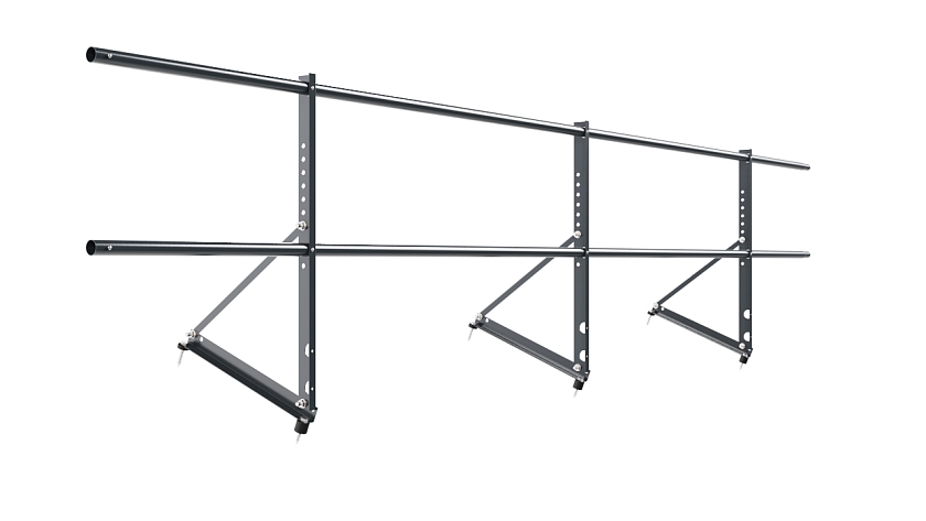 Ограждение кровельное NewLine H-60см, 3м, антрацитово-серый (RAL 7016)