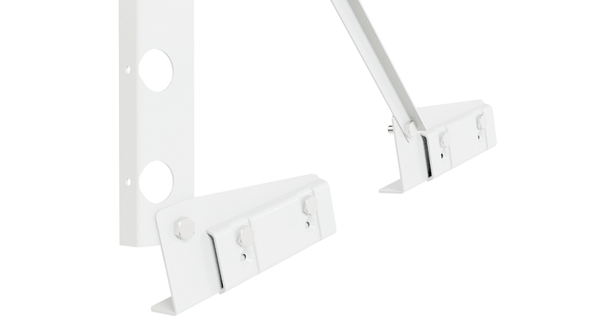 Ограждение кровельное NewLine H-60см, 3м, для фальцевой кровли, сигнально-белый (RAL 9003)