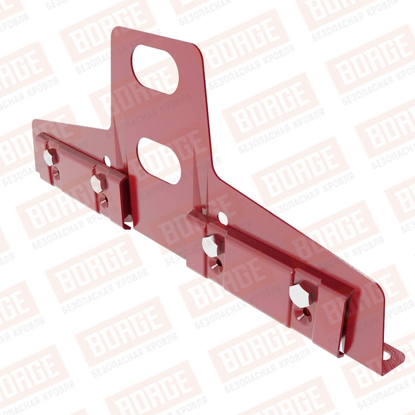 Универсальный кронштейн Русский Рубеж 25х45мм, оцинк., рубиново-красный (RAL 3003)