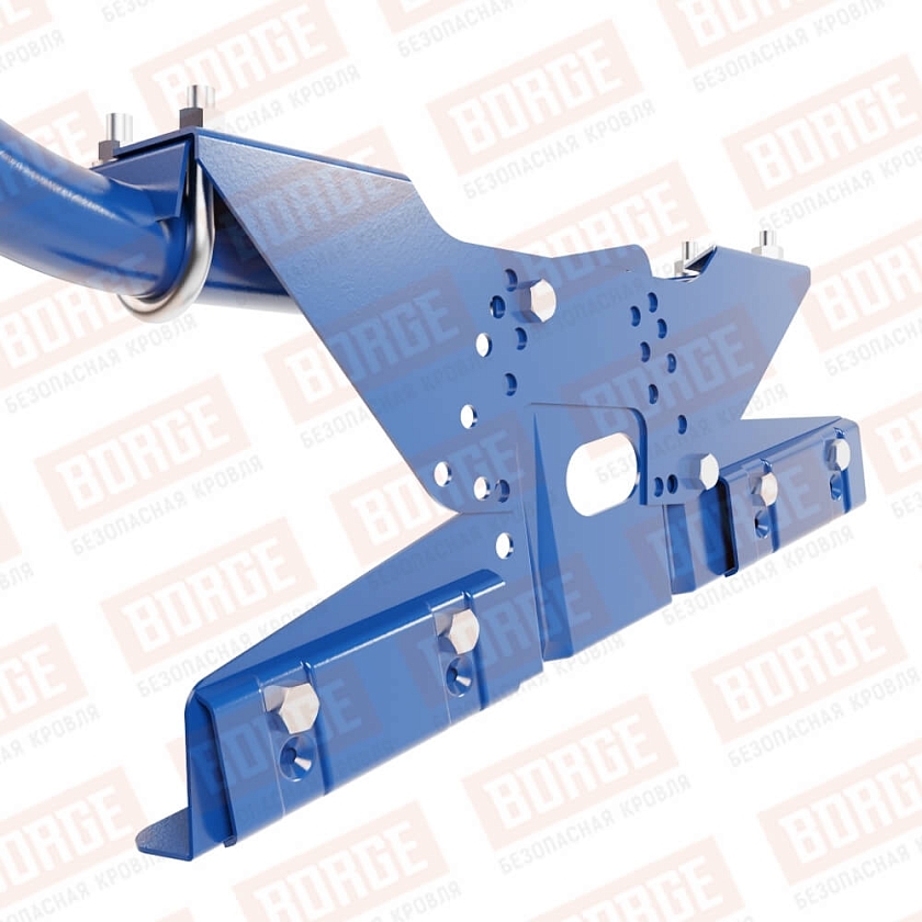 Ограждение кровельное BORGE H-120см, 3м, для фальцевой кровли, сигнально-синий (RAL 5005)