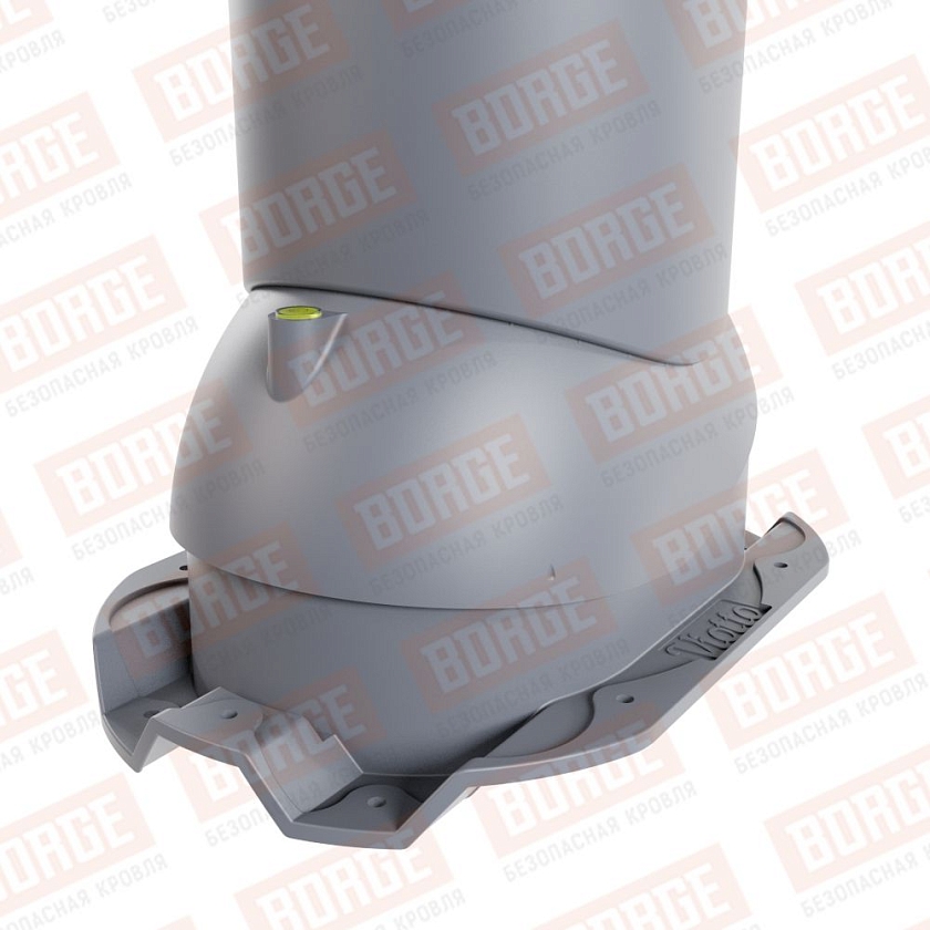 Труба вентиляционная Viotto, для профнастила С21, d-125мм, неутепленная, серый графит (RAL 7024)