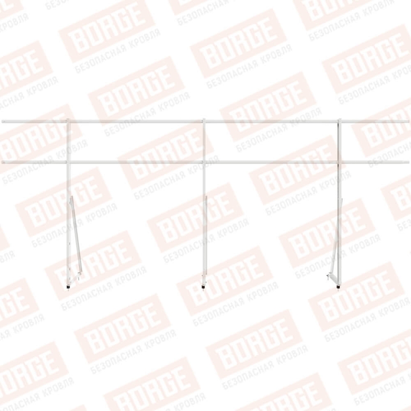 Ограждение кровельное Русский Рубеж H-120см, 3м, сигнально-белый (RAL 9003)