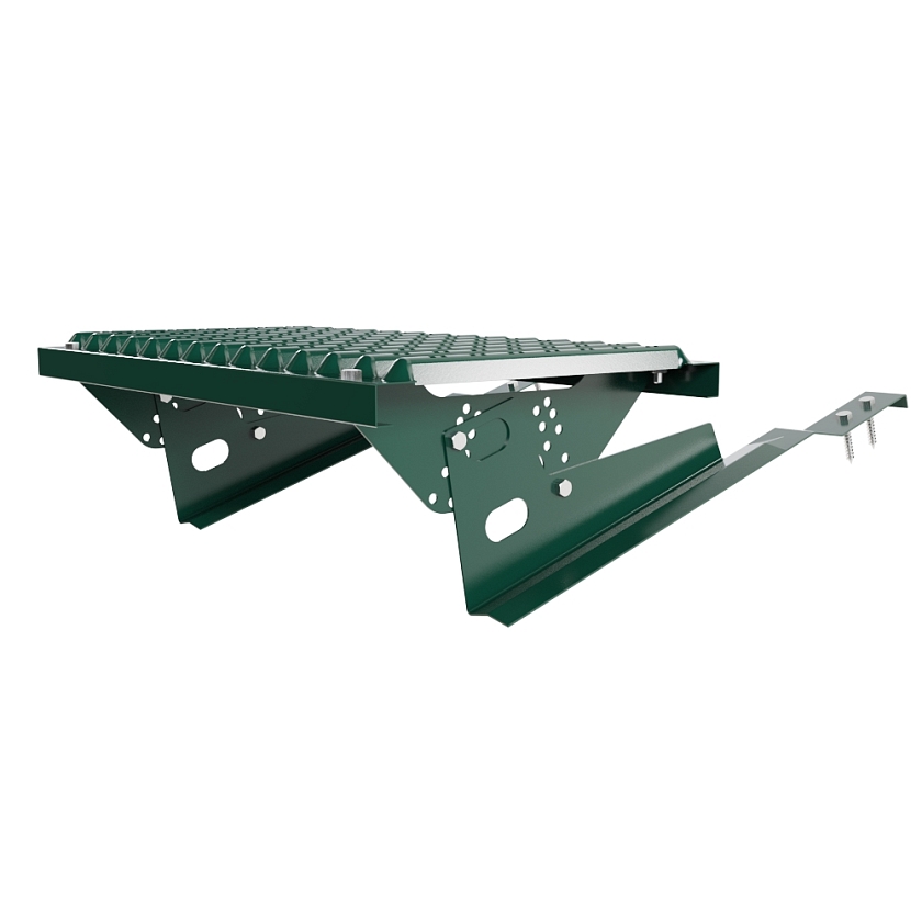 Ступень кровельная BORGE, для черепичной кровли, зеленый мох (RAL 6005)