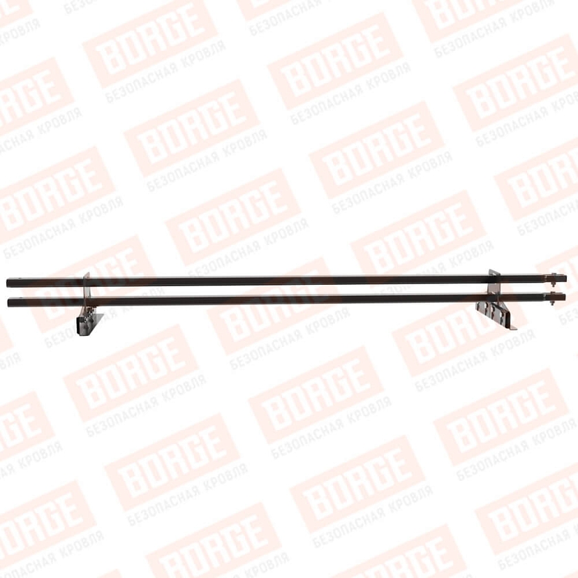 Снегозадержатель трубчатый BORGE 1,5м, 2 опоры, для фальцевой кровли, окрашенный (NL-807)