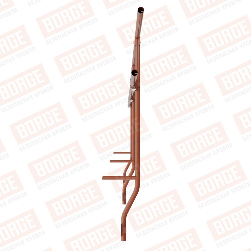 Ограждение парапетное BORGE H-90см, 3м, терракотовый (RAL 8004)