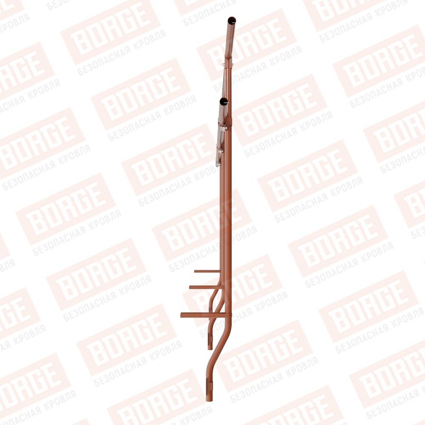 Ограждение парапетное BORGE H-120см, 3м, терракотовый (RAL 8004)