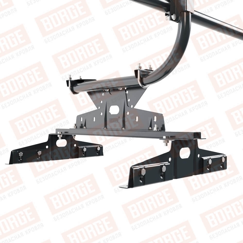 Ограждение кровельное BORGE H-60см, 3м, для параллельного фальца, антрацитово-серый (RAL 7016)