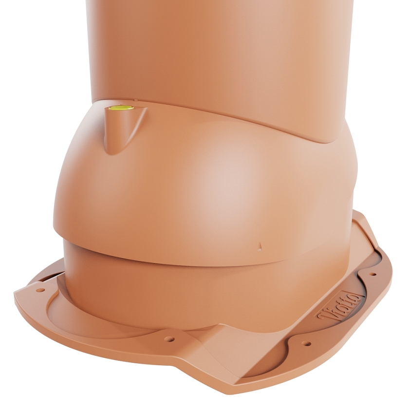 Роторная вентиляция Viotto, для МЧ Каскад, d-110мм, утепленная, терракотовый (RAL 8004)