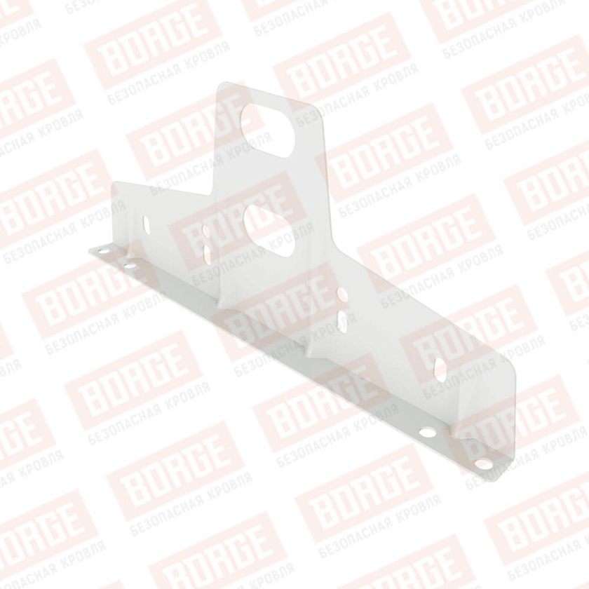 Универсальный кронштейн Русский Рубеж 25х45мм, оцинк., сигнально-белый (RAL 9003)
