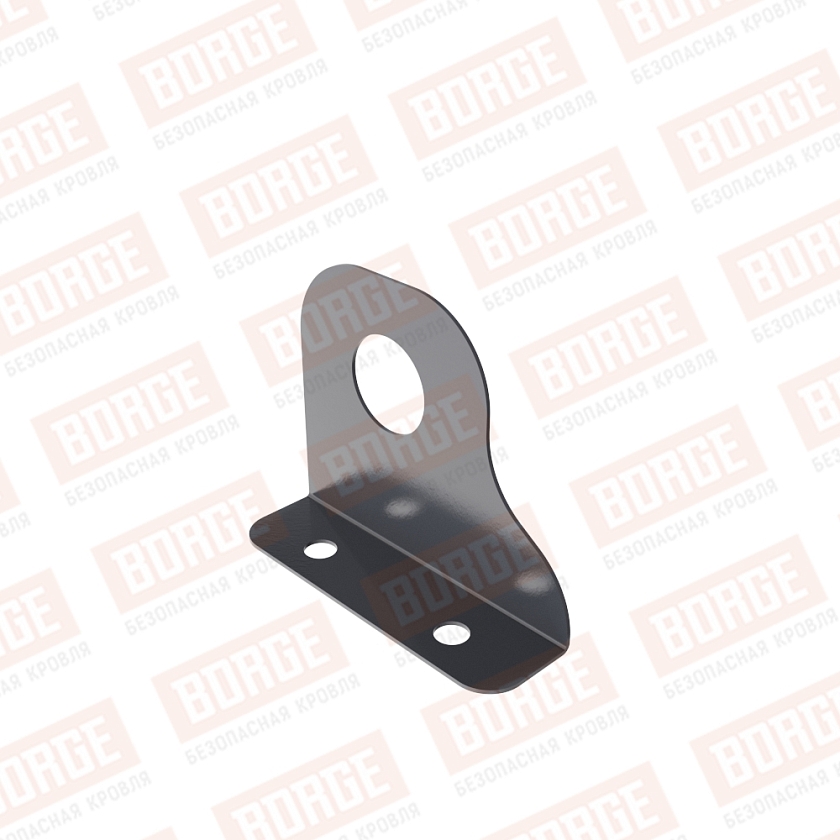 Кронштейн снегозадержателя однотрубчатого NewLine, D-25мм, серый графит (RAL 7024)