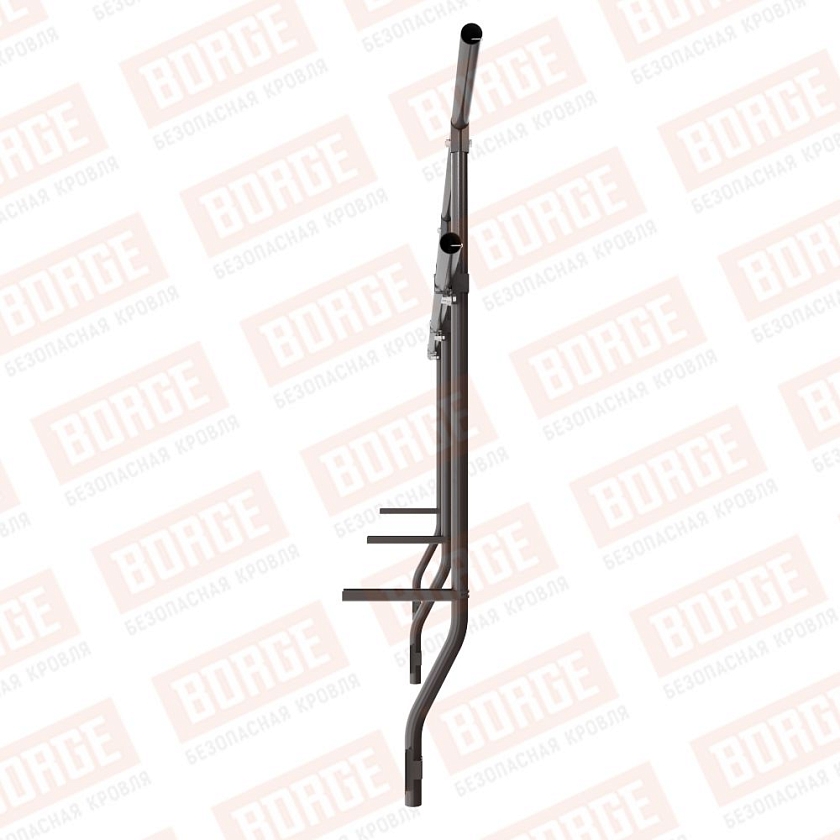 Ограждение парапетное BORGE H-90см, 3м, серо-коричневый (RAL 8019)