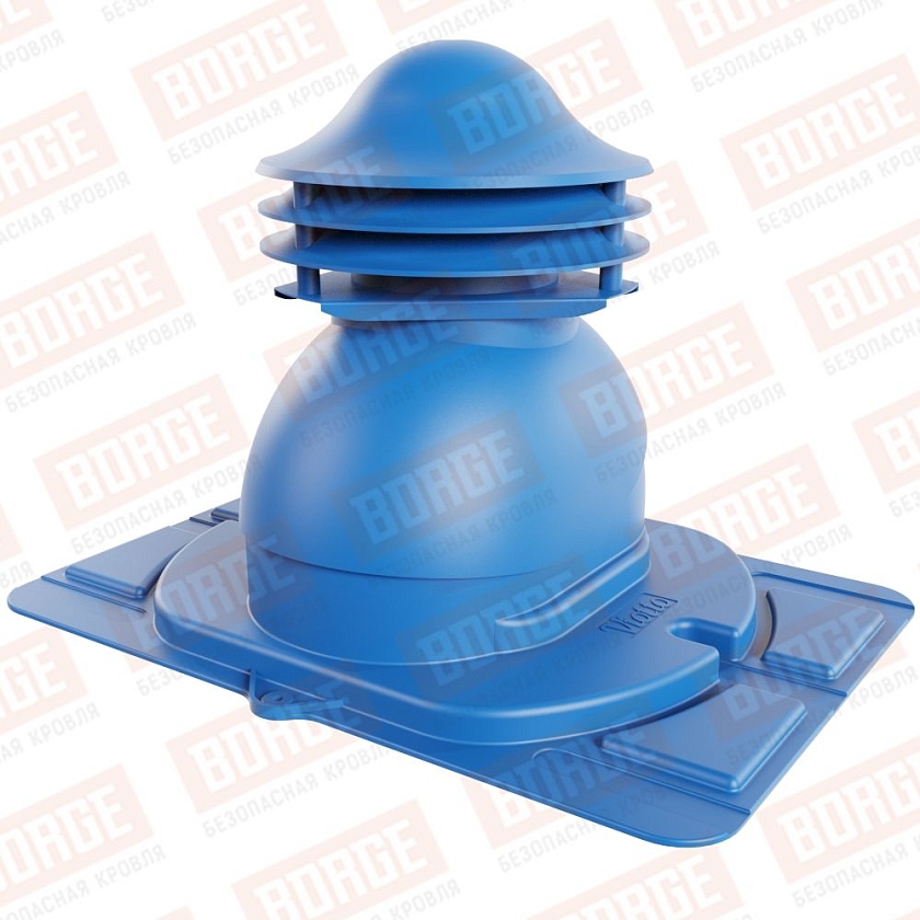 Универсальный выход вентиляции Viotto с универсальным проходным элементом, сигнально-синий (RAL 5005)