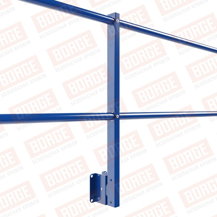 Ограждение парапетное NewLine H-60см, 3м, сигнально-синий (RAL 5005)