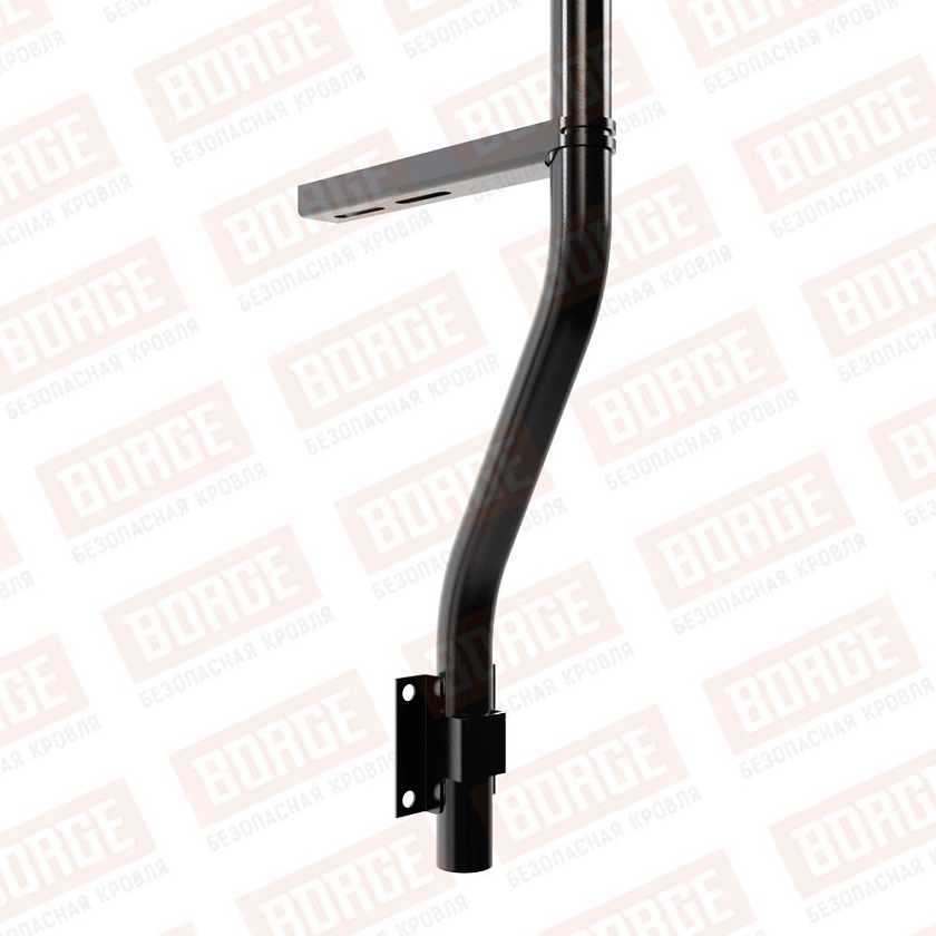 Ограждение парапетное BORGE H-120см, 3м, чёрный (RAL 9005 matt)