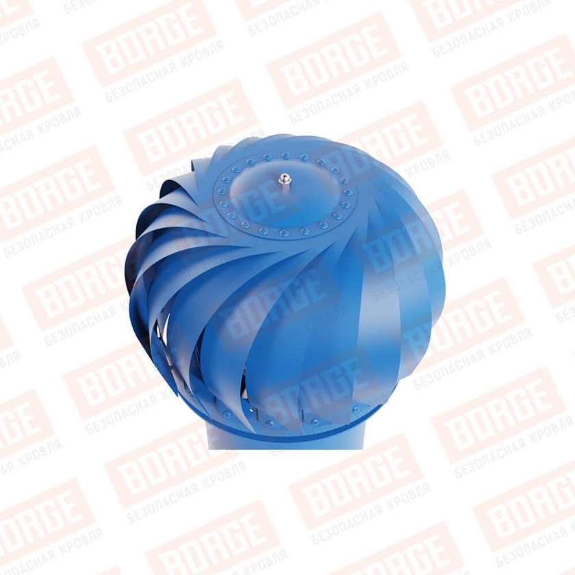 Роторная вентиляция Viotto, для готовой мягкой и фальцевой кровли, d-125мм, неутепленная, сигнально-синий (RAL 5005)